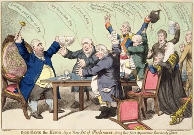 God Save the King, by a new set of performers, being their first performance these twenty years, published March 1805 by William Charles